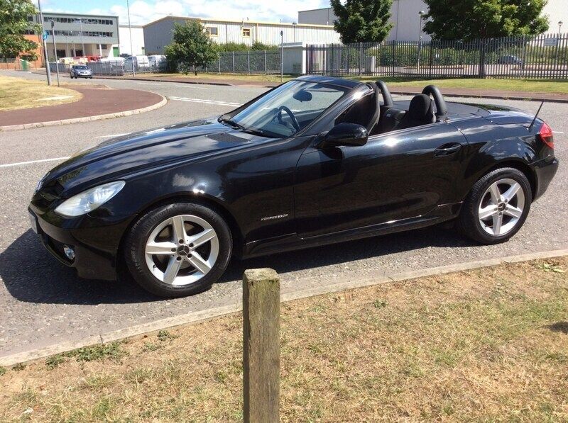 Used Mercedes SLK200 184 HP (135 kW) 2009 Black Cabriolet