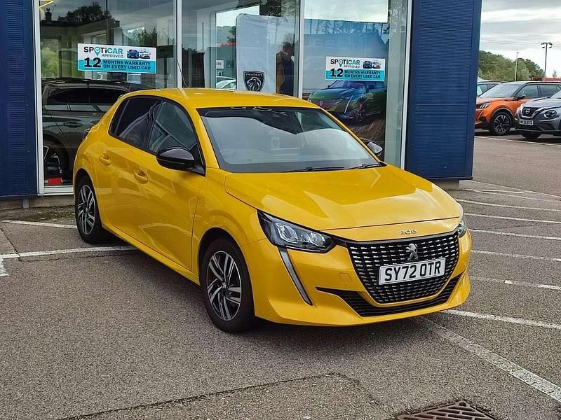 Yellow Used 2022 Peugeot 208 Allure+ Hatchback | £11,995 (Fair price) - Image 1/4