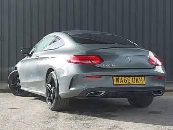 Used Mercedes C220 AMG line 194 HP (142 kW) 2019 Grey Coupe