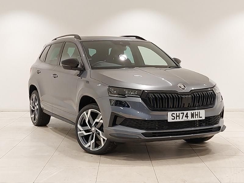 Grey Used 2024 Skoda Karoq SportLine SUV | £26,698 (A bit pricey) - Image 1/4