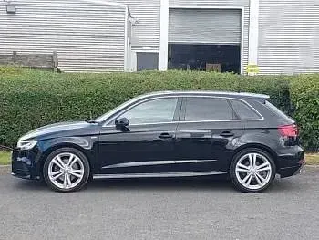 Used Audi A3 S-Line 190 HP (139 kW) 2016 Black Hatchback