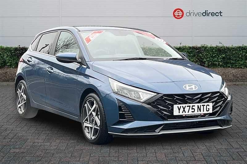 New Hyundai i20 Premium 100 HP (73 kW) 2025 Blue Hatchback