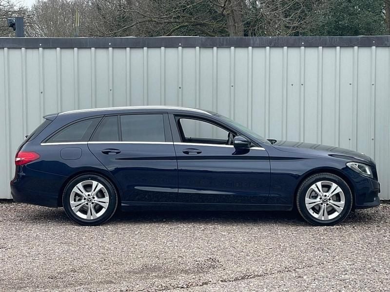 Used Mercedes C220 Executive 2017 Blue Estate
