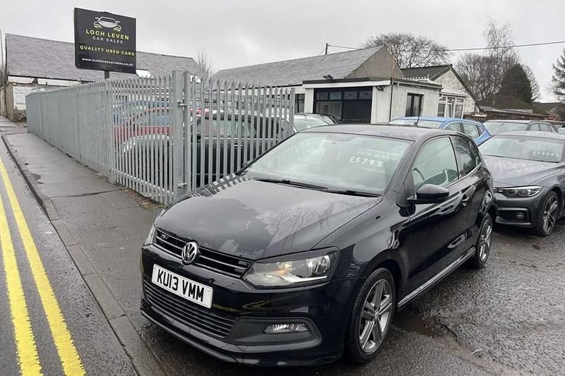 Used VW Polo R-line 105 HP (77 kW) 2013 Black Hatchback