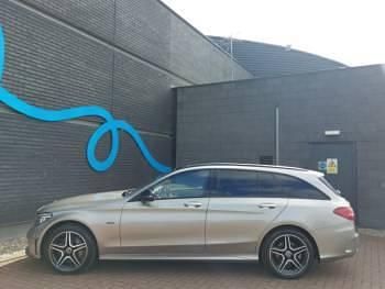 Used Mercedes C300e AMG line 320 HP (235 kW) 2021 Silver Estate