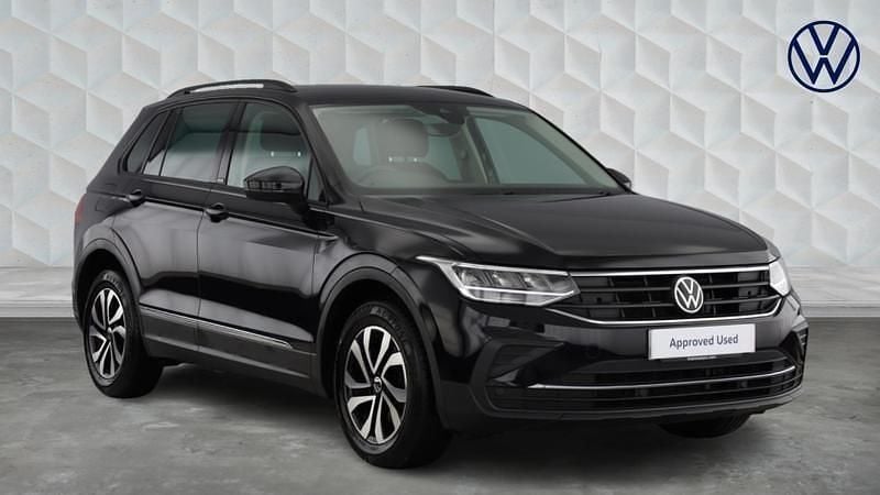 Black Used 2022 VW Tiguan Active SUV | £19,842 (Fair price) - Image 1/4