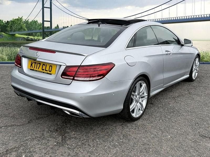 Used Mercedes E350 AMG line 258 HP (189 kW) 2017 Silver Coupe