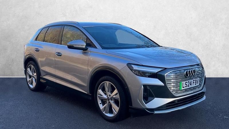 Silver Used 2024 Audi Q4 e-tron S-Line SUV | £28,000 (Good price) - Image 1/4
