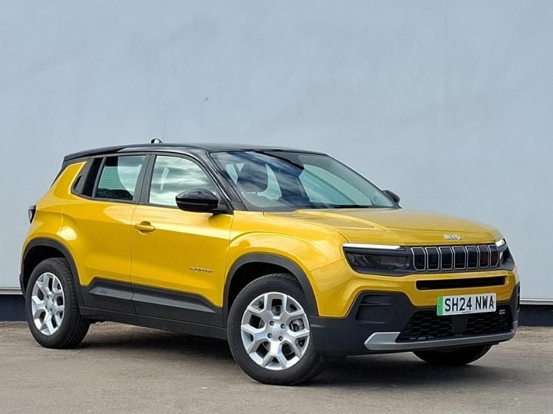 Yellow Used 2024 Jeep Avenger EV Altitude SUV | £19,498 (Good price) - Image 1/4