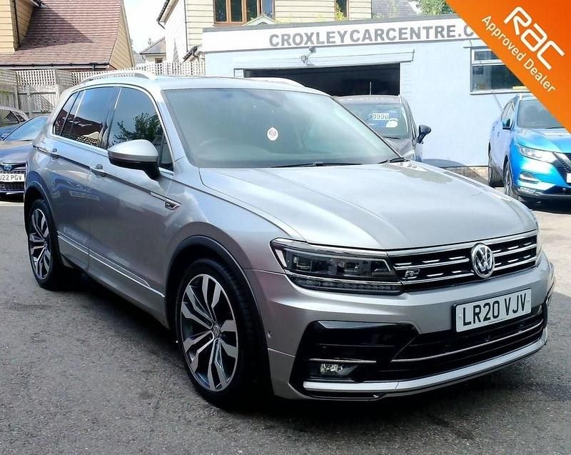 Silver Used 2020 VW Tiguan R-line SUV | £19,990 (Good price) - Image 1/4