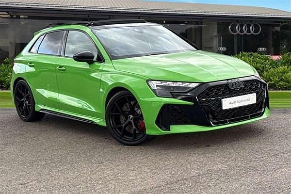 Green Used 2025 Audi RS3 Comfort Hatchback | £56,990 (Good price) - Image 1/4