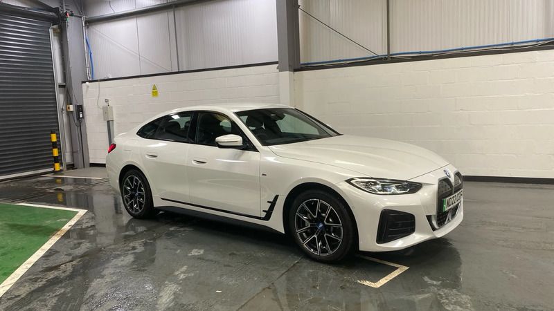 White Used 2022 BMW i4 M Sport Sedan | £27,477 (Good price) - Image 1/4