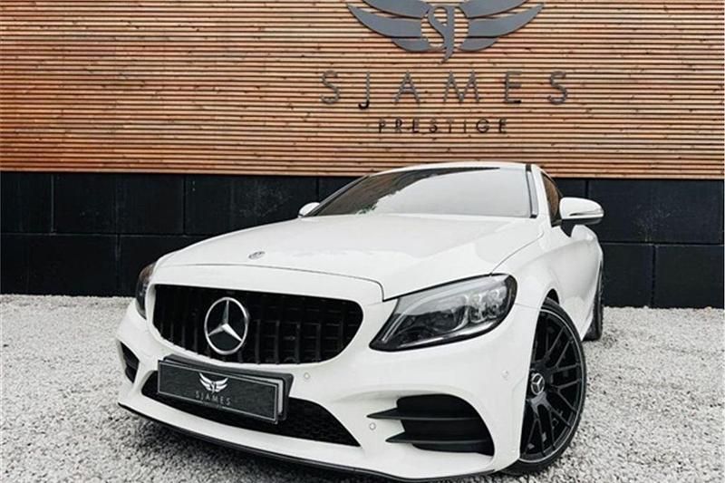 White Used 2018 Mercedes C220 AMG line Coupe | £18,990 (Fair price) - Image 1/4