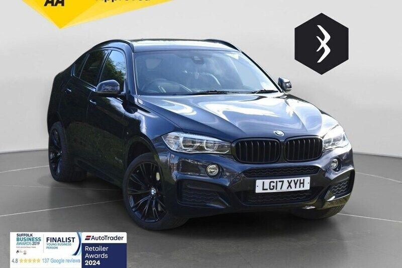 Black Used 2017 BMW X6 M Sport SUV | £24,000 (Fair price) - Image 1/1