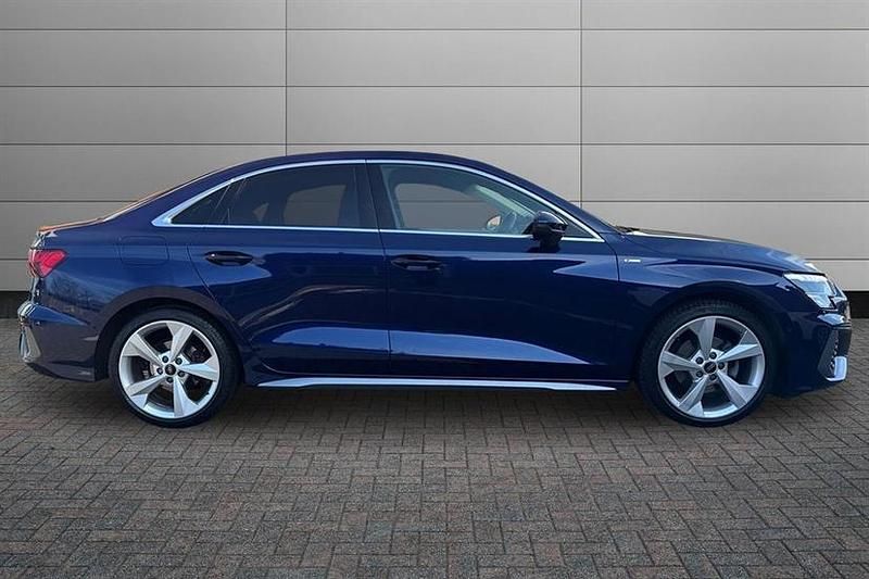 Used Audi A3 Comfort 150 HP (110 kW) 2023 Navarra blue Sedan