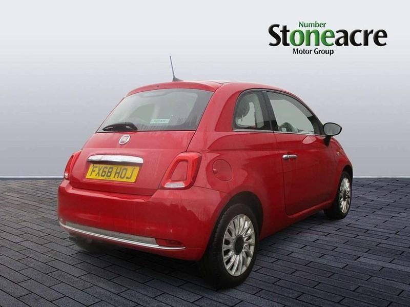 Used Fiat 500 Lounge 69 HP (50 kW) 2018 Red Hatchback