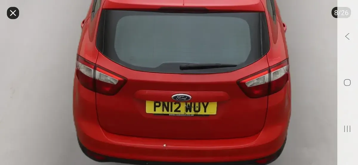 Used Ford C-MAX Zetec 2012 Red MPV