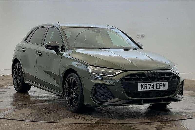 Green Used 2024 Audi A3 e-tron Black Edition Hatchback | £31,450 (Expensive) - Image 1/4