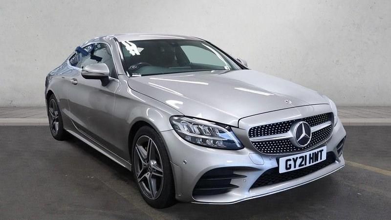 Silver Used 2021 Mercedes C300 AMG line Coupe | £19,799 (Super price) - Image 1/4