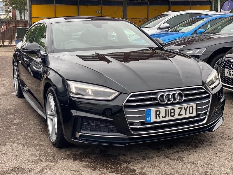 Black Used 2018 Audi A5 Sportback S-Line Hatchback | £12,999 - Image 1/4