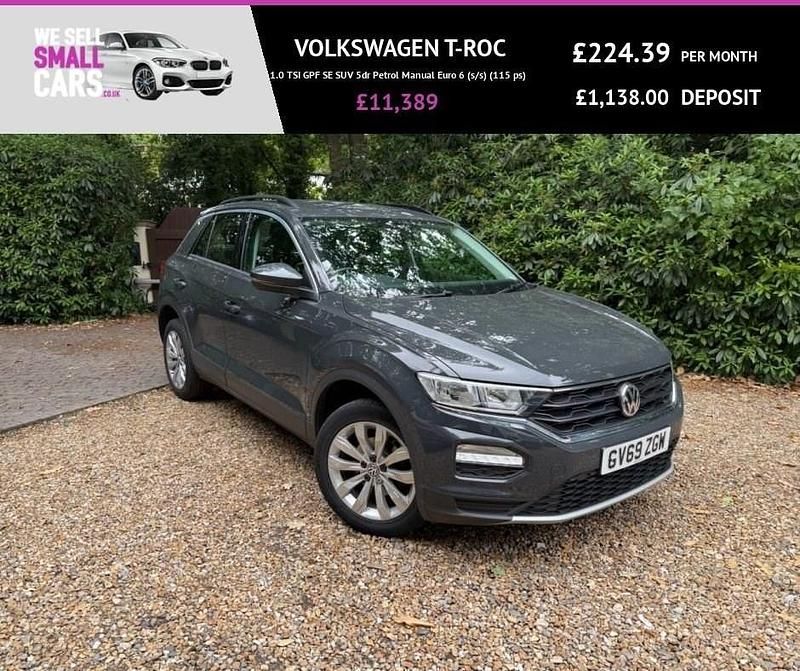 Grey Used 2020 VW T-Roc SE SUV | £11,389 (Fair price) - Image 1/4