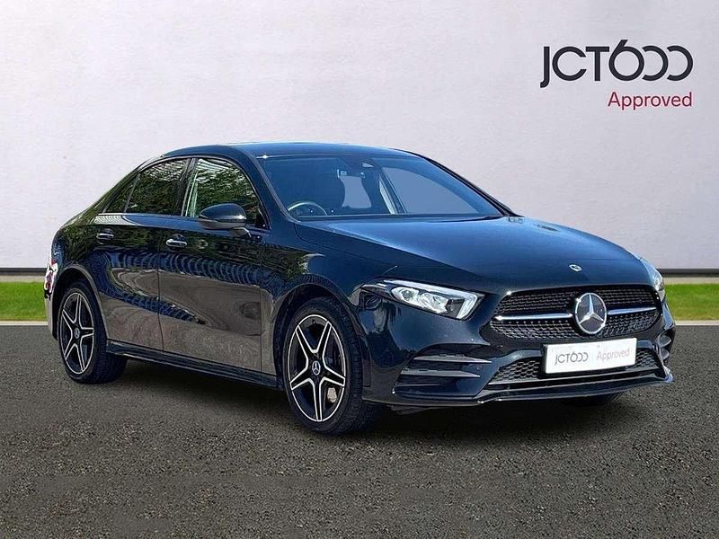 Black Used 2022 Mercedes A250 AMG Line Premium Sedan | £21,367 (Fair price) - Image 1/4