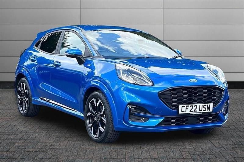 Desert island blue Used 2022 Ford Puma Gen-E ST-Line X Hatchback | £19,895 - Image 1/3
