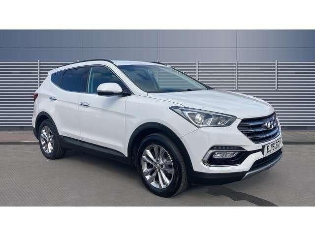 White Used 2016 Hyundai Santa Fe Premium SUV | £14,129 (Good price) - Image 1/4