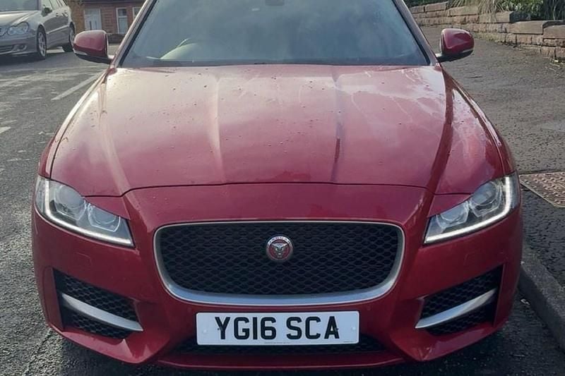 Red Used 2016 Jaguar XF R-Sport Sedan | £6,998 (Fair price) - Image 1/1