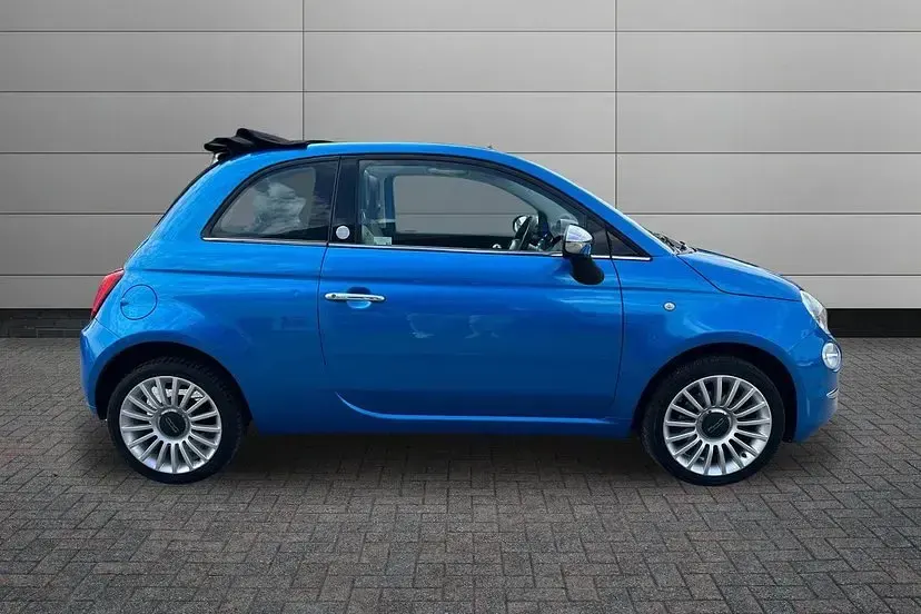 Used Fiat 500C Mirror 69 HP (50 kW) 2018 Blue Cabriolet