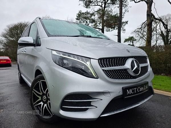 Silver Used 2023 Mercedes V220 AMG line MPV | £46,850 (Super price) - Image 1/4
