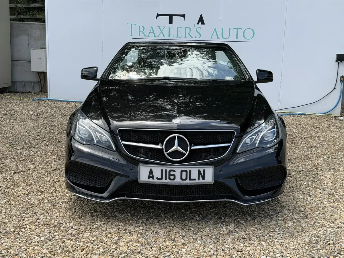 Used Mercedes E220 AMG line 2016 Black Cabriolet