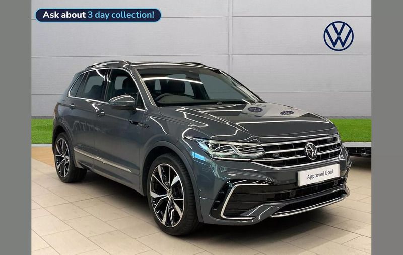 Grey Used 2023 VW Tiguan R-line SUV | £26,641 (Good price) - Image 1/4