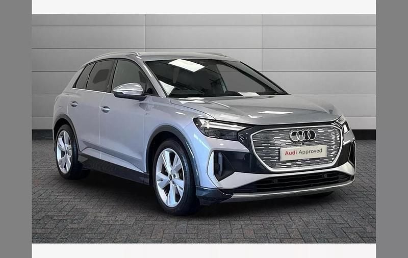 Silver Used 2022 Audi Q4 e-tron S-Line SUV | £23,190 (Fair price) - Image 1/4
