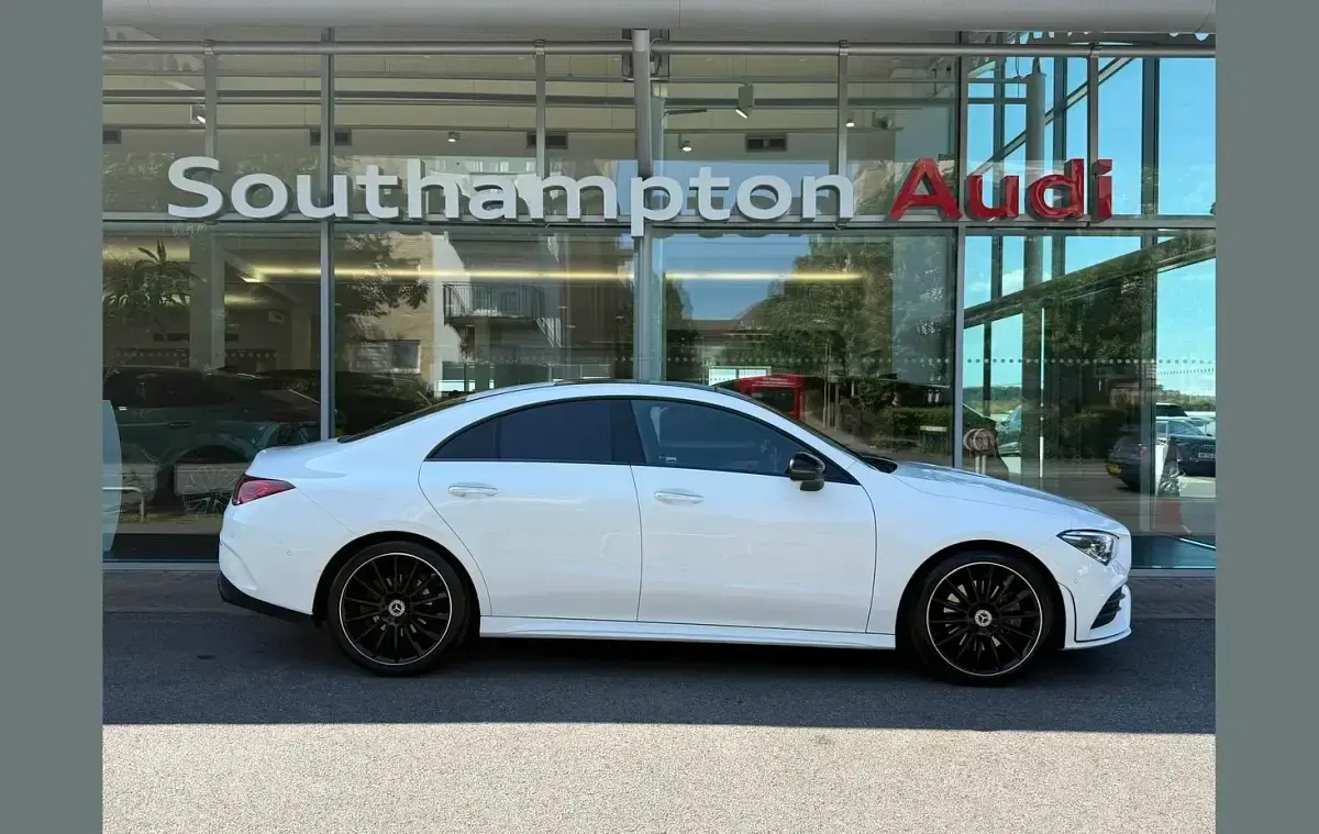 Used Mercedes CLA220 AMG Line Premium Plus 187 HP (137 kW) 2023 White Coupe