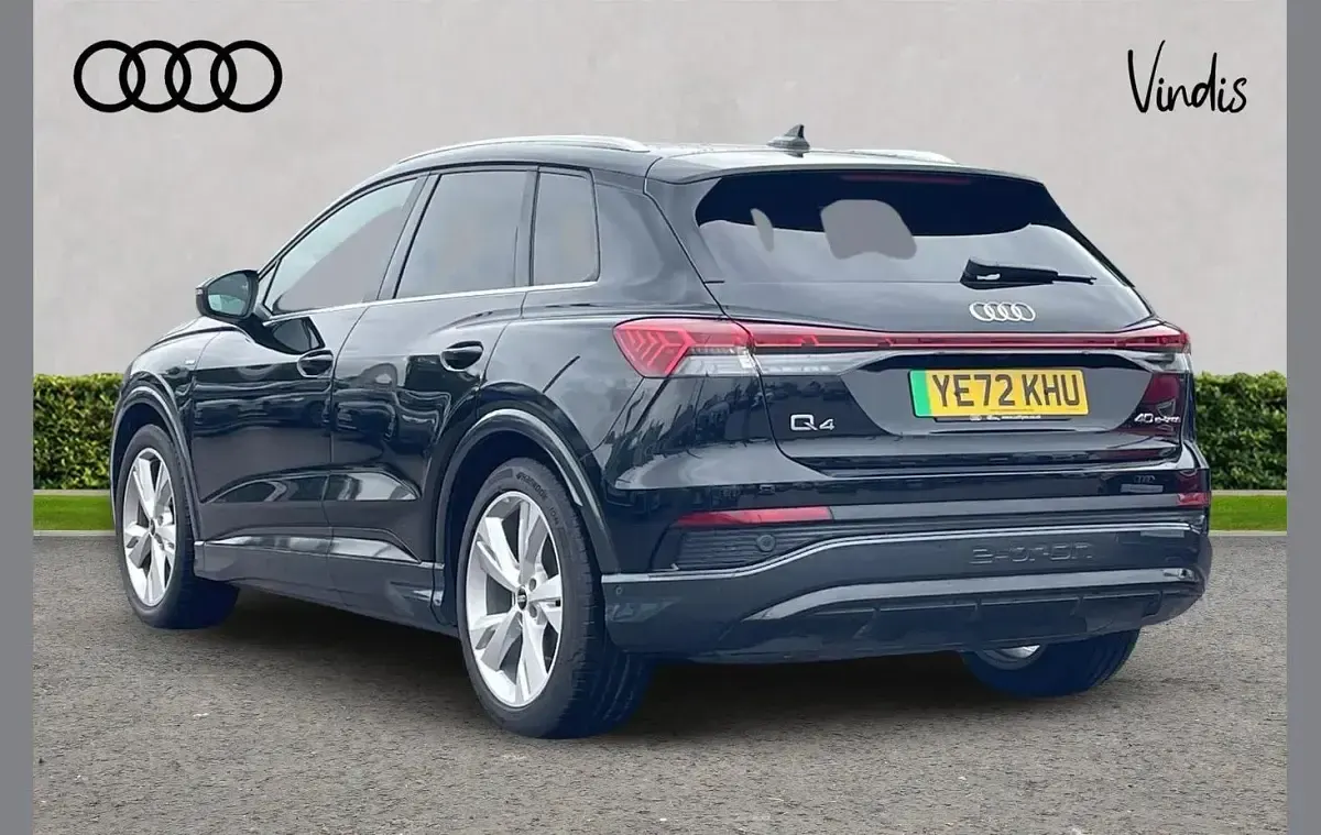 Used Audi Q4 e-tron S-Line 150 kW (204 HP) 2022 Black SUV