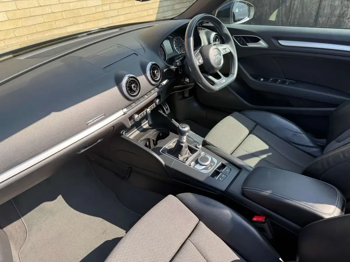 Begagnad Audi A3 Cabriolet S-Line 2018 Svart Cab
