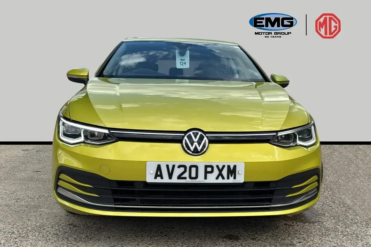 Used VW Golf VII Style 150 HP (110 kW) 2020 Yellow Hatchback
