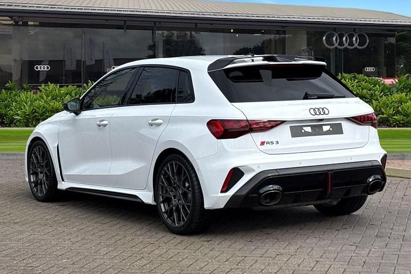 New Audi RS3 Advanced 2026 White Sedan