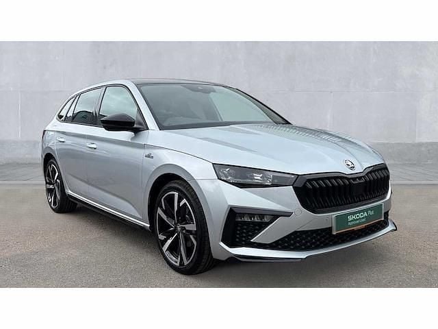 Brilliant silver metallic Used 2025 Skoda Scala Monte Carlo Hatchback | £23,194 (Expensive) - Image 1/4
