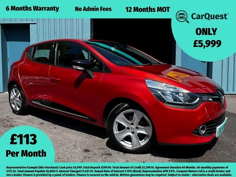 Red Used 2016 Renault Clio IV Dynamique Hatchback | £5,999 (Super price) - Image 1/4