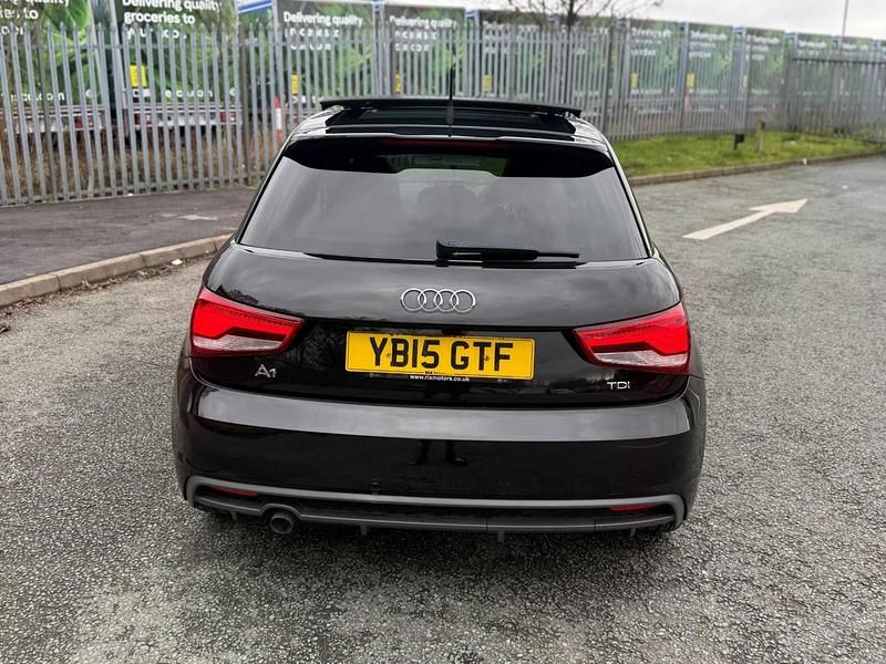 Used Audi A1 S-Line 116 HP (85 kW) 2015 Black Hatchback