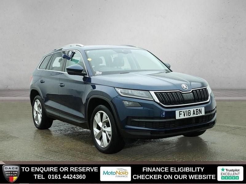 Used Skoda Kodiaq 150 HP (110 kW) 2018 Blue SUV