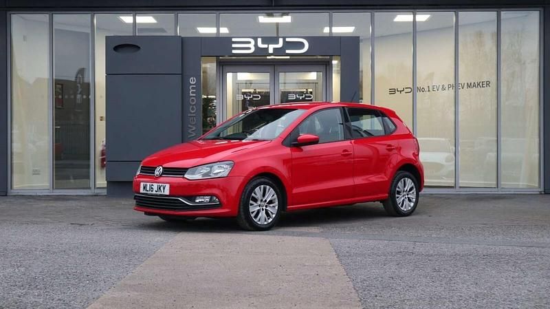 Red Used 2016 VW Polo SE Hatchback | £7,442 (Fair price) - Image 1/3