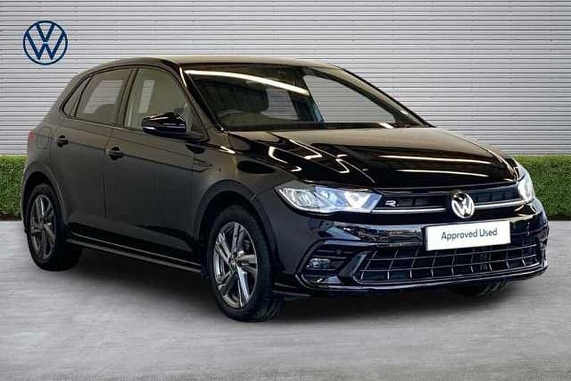 Used VW Polo R-line 95 HP (69 kW) 2022 Black Hatchback