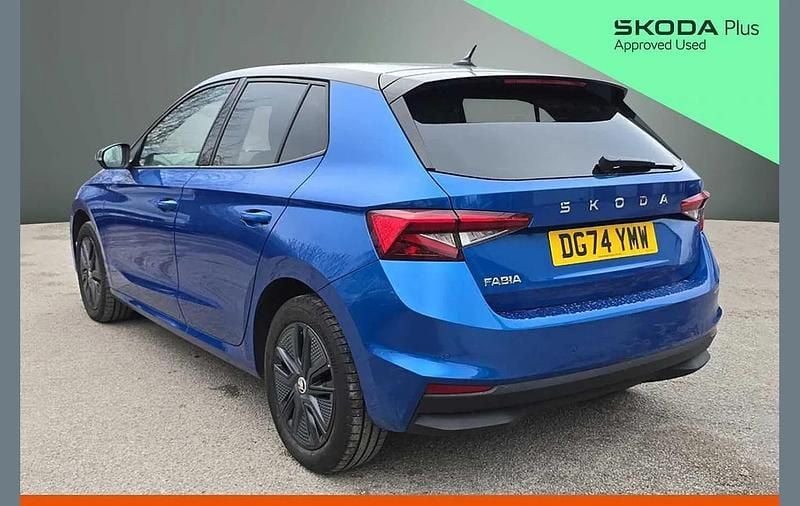 Used Skoda Fabia Colour Edition 113 HP (83 kW) 2024 Race blue metallic black magic pearl effect Hatchback