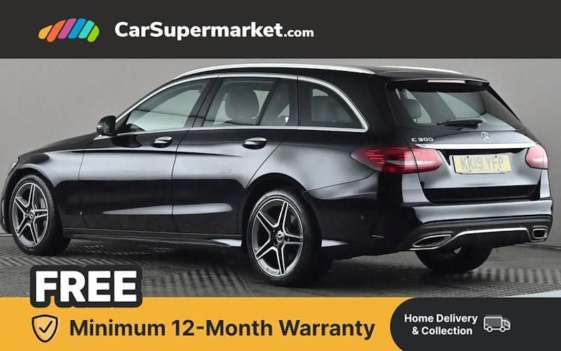 Used Mercedes C300 AMG Line Premium 258 HP (189 kW) 2019 Black Estate