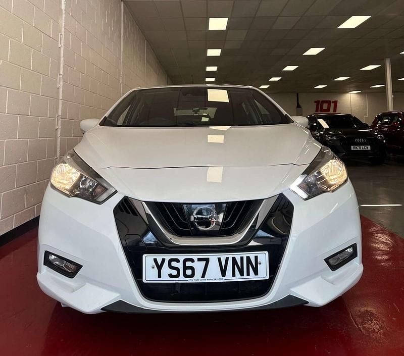 Used Nissan Micra Acenta 71 HP (52 kW) 2018 White Hatchback