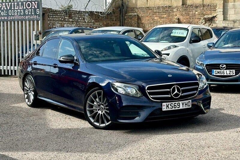 Blue Used 2019 Mercedes E220 AMG line Sedan | £17,995 (Fair price) - Image 1/1