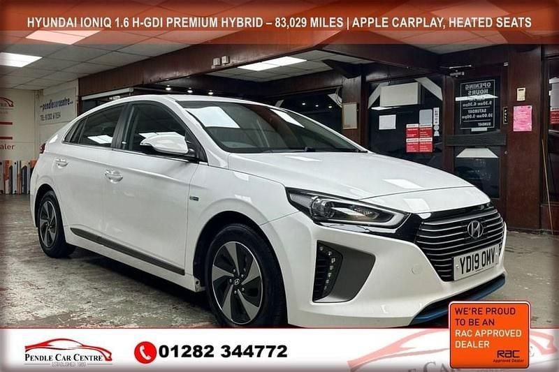 White Used 2019 Hyundai Ioniq Premium Hatchback | £10,495 (Fair price) - Image 1/4